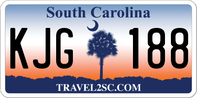 SC license plate KJG188