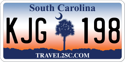 SC license plate KJG198