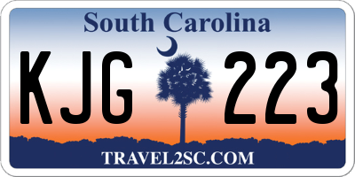SC license plate KJG223