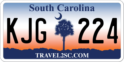 SC license plate KJG224