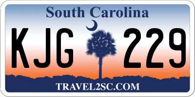 SC license plate KJG229