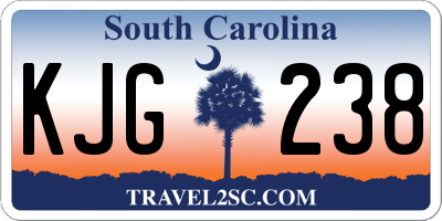 SC license plate KJG238