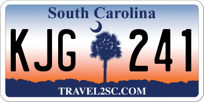 SC license plate KJG241