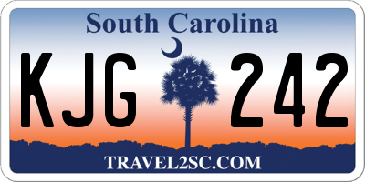 SC license plate KJG242