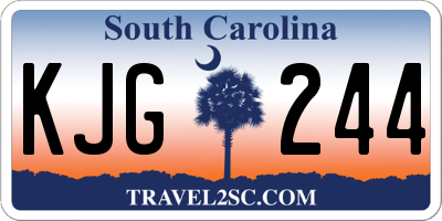 SC license plate KJG244
