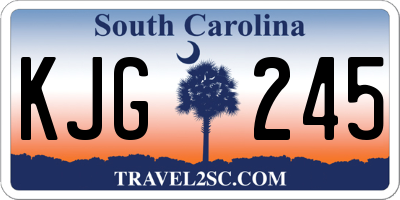 SC license plate KJG245