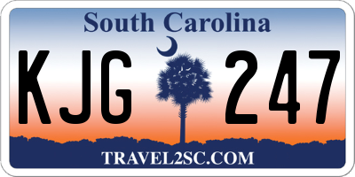 SC license plate KJG247