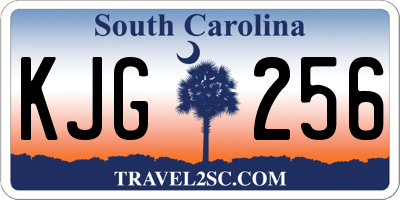 SC license plate KJG256