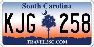 SC license plate KJG258