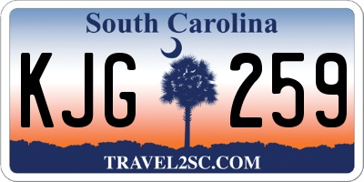 SC license plate KJG259