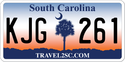 SC license plate KJG261