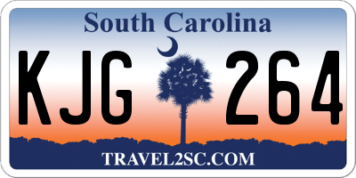 SC license plate KJG264