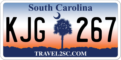 SC license plate KJG267