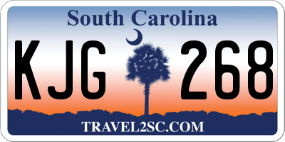 SC license plate KJG268