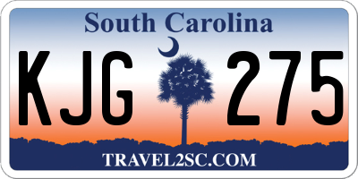 SC license plate KJG275