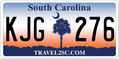 SC license plate KJG276