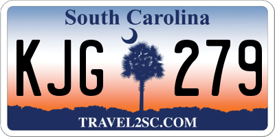 SC license plate KJG279