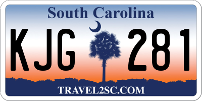 SC license plate KJG281
