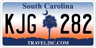 SC license plate KJG282