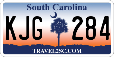 SC license plate KJG284