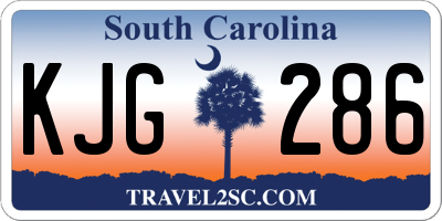 SC license plate KJG286