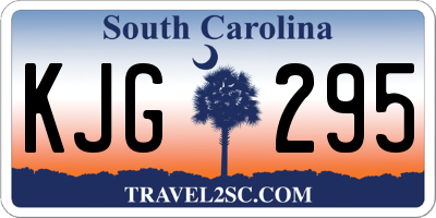 SC license plate KJG295