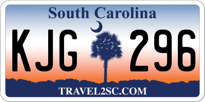 SC license plate KJG296