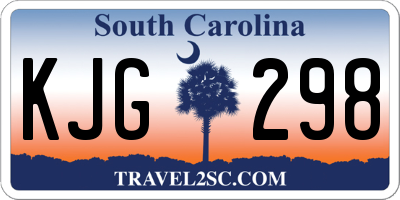 SC license plate KJG298