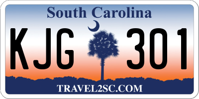 SC license plate KJG301