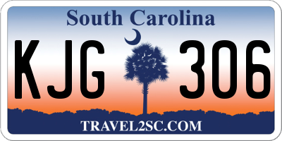 SC license plate KJG306
