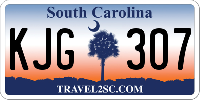 SC license plate KJG307