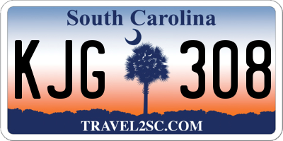 SC license plate KJG308
