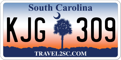 SC license plate KJG309