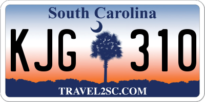 SC license plate KJG310