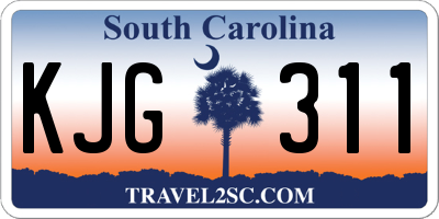 SC license plate KJG311
