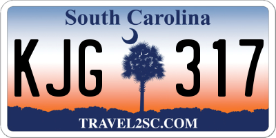 SC license plate KJG317