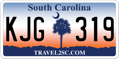 SC license plate KJG319