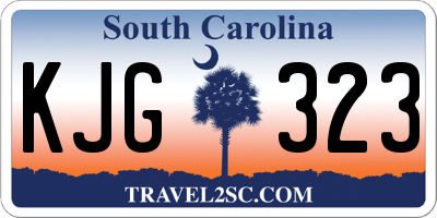 SC license plate KJG323