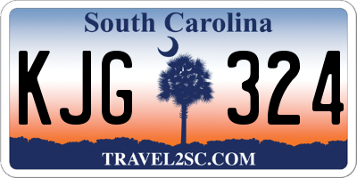 SC license plate KJG324