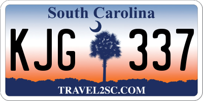 SC license plate KJG337