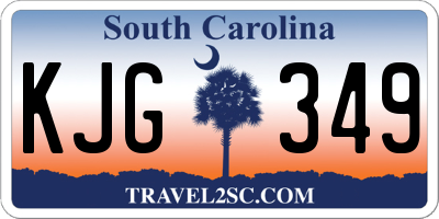 SC license plate KJG349