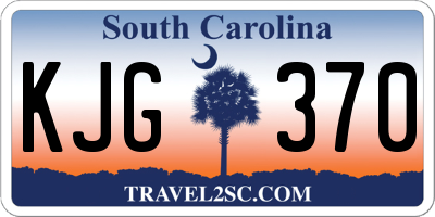 SC license plate KJG370