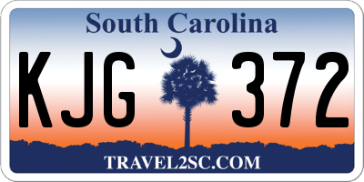 SC license plate KJG372