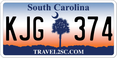 SC license plate KJG374