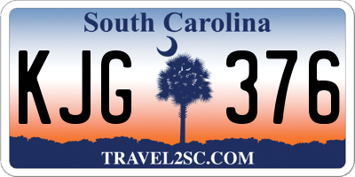 SC license plate KJG376
