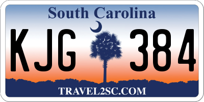 SC license plate KJG384