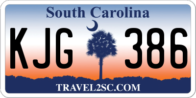 SC license plate KJG386