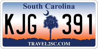 SC license plate KJG391