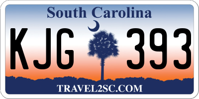 SC license plate KJG393