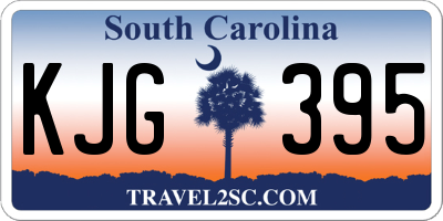 SC license plate KJG395